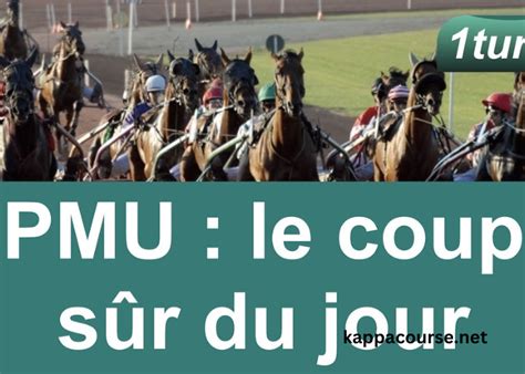 ledon du pmu|cheval coup sûr du jour.